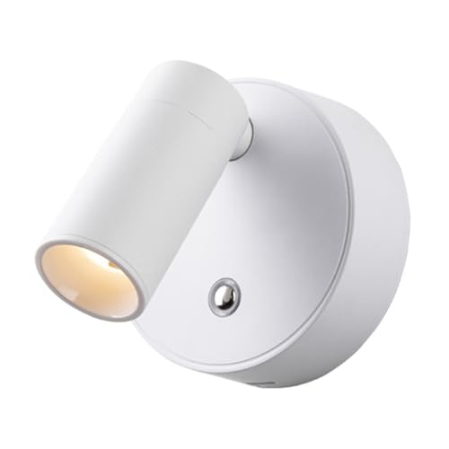 Apliques de pared LED inalámbricos con rotación y luz portátil recargable para dormitorio