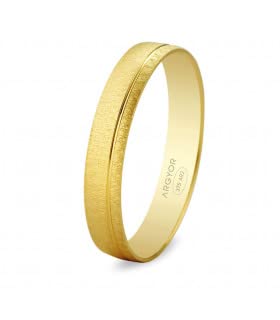 Alliance Mariage Or Jaune 375 ARGYOR Liam anneau 3,5 mm taille 50