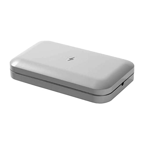 PhoneSoap Wireless UV Phone Sanitizer & Universal Phone Charger Box with Qi Charging | Patented & Clinically Proven 360-Degree UV-C Light Sanitizer | Disinfects and Charges All Phones (Gunmetal Grey)