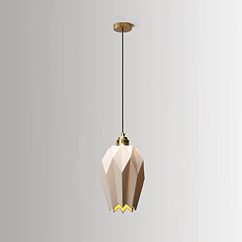 Lampe suspendue E27 en céramique blanche laiteuse avec hauteur réglable