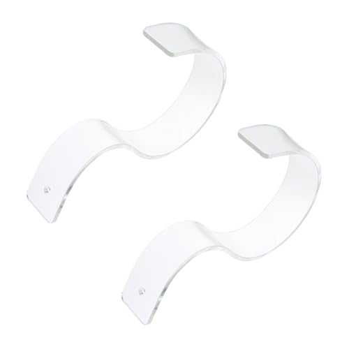 Vaguelly 2Pcs Creative Acrylic Belt Display Rack Transparent Stand for Supermarkets and Belt Shops Wide Thick Multi Functional Storage for Neat Merchandise Display