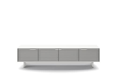 BDI Align 7473 Low 4-Door Cabinet, Media Base, Satin White