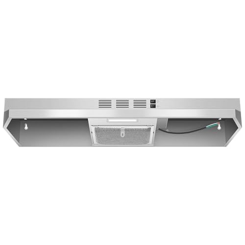 SNDOAS 36 inch Range Hood,Under Cabinet Range Hood 36 inch in Stainless,Ductless Range Hoods with Carbon Sponge Filter,230 CFM Stove Hood with 2-speed Fan,Hard Wired Kitchen Exhaust Hood