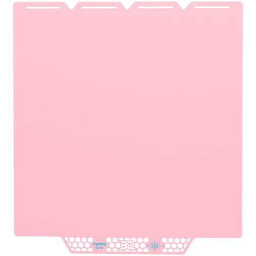 ⚡ BIQU CryoGrip Pro Glacier Build Plate for Snap-Maker U1 3D Printer, Low Temperature Printing, Double-Sided Spring Steel Sheet, 276X301mm, Pink, 1 Piece