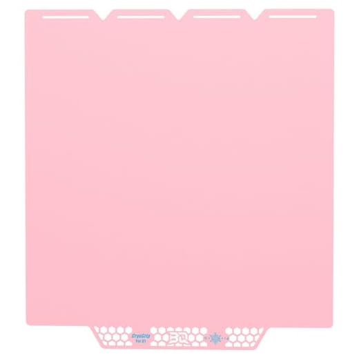 ⚡ BIQU CryoGrip Pro Glacier Build Plate for Snap-Maker U1 3D Printer, Low Temperature Printing, Double-Sided Spring Steel Sheet, 276X301mm, Pink, 1 Piece
