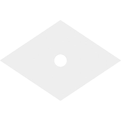 Image of Ekena Millwork CMP38X25DD-04000 Diamond Architectural Grade PVC Contemporary Urethane Ceiling Medallions 38 inchW x 25 3 /8 inchH x 4 inchID x 13 1 /4 inchC x 1 inchP
