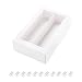 BAKIPACK 12 Pack Macaron Boxes,(Interior Mesurement 7.25×4 ×1.8 Inches), Macaron Gift Box for 12, Macaron Packaging Boxes with Clear Window White without Macarons inside