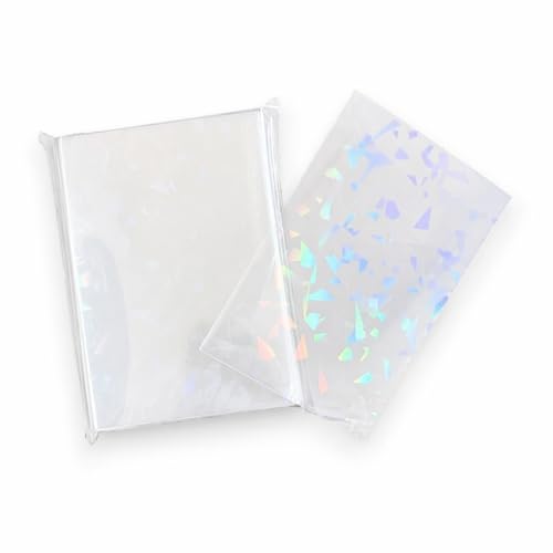 オーロラ柄 カードスリーブ クリスタル 58x89mm 50枚入り 透明ホログラム 58×89mm 65×90mm クリスタル きらきら トレーディングカード保護用 OPP袋入り トレカ スリーブ ホログラム効果付き NYANDELMO ND-0468-R03-crystal-58×89mm-50の商品画像（Amazon）
