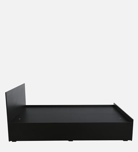 Image of Mintwud Pepperfry Persia King Size Bed in Wenge Finish | Premium Engineered Wood | Durable & Stylish | Spacious Box Storage for Organized Living | Modern Bedroom Furniture