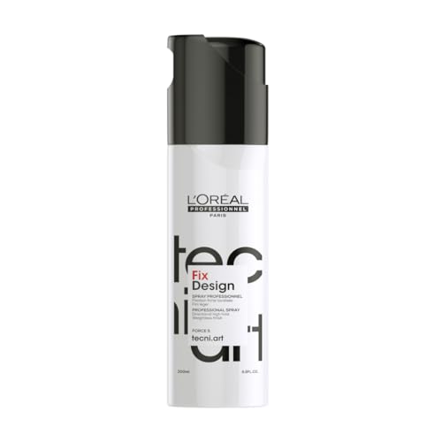 L'Oréal Professionnel Tecni.ART Fix Design Strong Hold Hair Spray, Natural Looking Shiny Finish, No Residue, 200ml