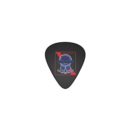 ブルーリボンビール デザインギターピック guitar pick ティアドロップ型 エレキギター/アコースティックギター/クラシックギター/ベース等の練習に最適な12枚セット