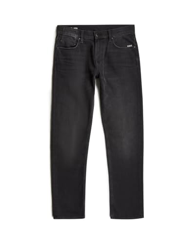 G-STAR Raw - Mens Mosa Straight Jeans, Color Worn in Black Moon, Size: 38W x 38L4