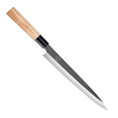 27 cm Japanese Kitchen Knife with Tungsten Alloy Blade and Special Wood Handle