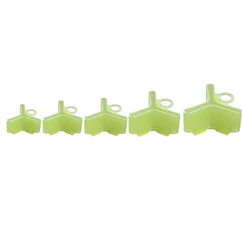 Pack of 100 Fishing Hook Hoods, Covers for Treble Hooks Treble Hook Cover, Suitable for Protecting Hooks from Damage to the Bag (Green)