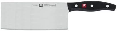 ZWILLING Twin Signature 7-inch Chinese Vegetable Cleaver, Vegetable Cleaver Razor-Sharp, Made in Company-Owned German Factory with Special Formula Steel Perfected for Almost 300 Years, German Knife