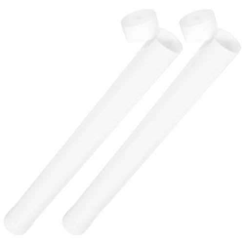 Bilaida プラスチック製郵送用チューブ キャップ付き 2個パック 配送用段ボール 設計図 アートワーク ポスター 超厚手ポスター アートプリント 多目的書類保管 (5x60cm)