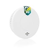 Rivelatore di fumo Smartwares - Etichetta Q - Batteria sigillata da 10 anni - Sensore ottico - Indicatori luminosi - Pulsante di test - Funzione silenziosa - FSM-12001