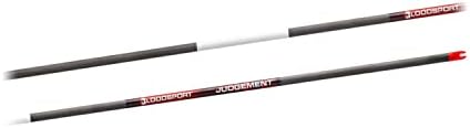 BLOODSPORT Judgement Bare Shaft Lightweight Precise Durable Carbon Hunting Arrow for Compound Bow - 31" Length.244" Standard-Diameter.001" Straightness, 12 Pack, 500 Spine