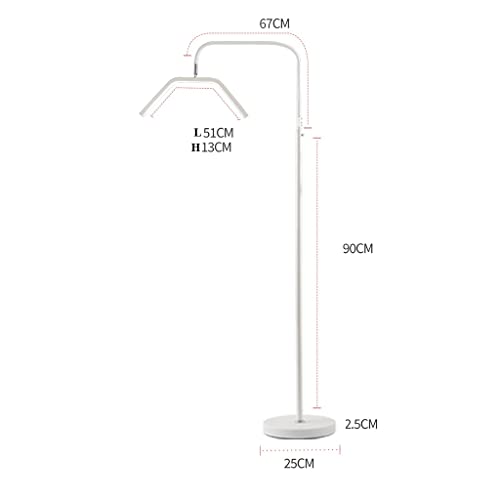 Lampadaire LED blanc intensité variable éclairage rotatif - 8