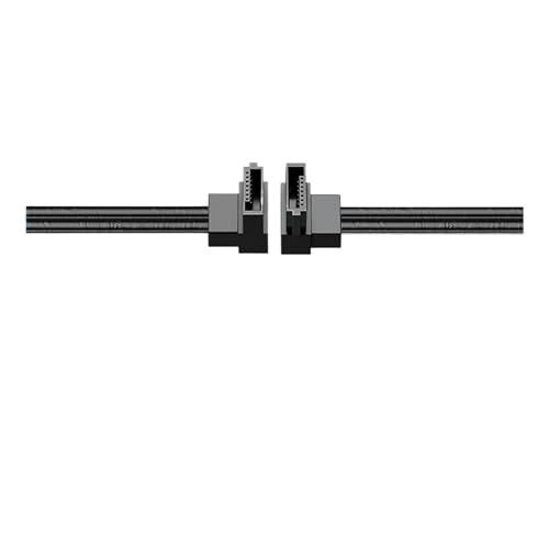 LINGQE Computer Hard Drive Sata 3 Data Cables SATA III HDD Cord W Locking Latch Straight to Right Left Up Down 90 Angled 6GBs(20cm,UP-UP)