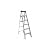 Louisville Ladder Louisville AS2100, 250 lb, 3 in Width X 3 in Depth Non-Conductive Rail, 5 Rung 6-Foot Aluminum Step Ladder, 250-Pound Capacity, AS2106, 6-Feet
