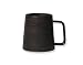 globe faith Large Handmade Pottery Coffee Mug, Unique Metallic Glazed Ceramic Drinking Cup Coffee Cup with Big Handle for Home, Office or Gifts, Microwaveable, Annular Texture 16 oz