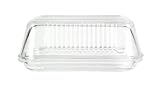 Butterdose 1 Set Glas-Butterschale Butterdose Butterdose klar überzogen Kuchenbehälter...