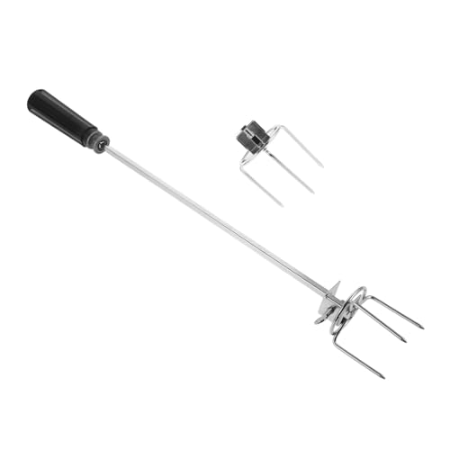 BESPORTBLE 1set Roast Chicken Forks Handle for Outdoor Bbq and Air Fryer Grilling Meat Forks for Easy Carving and Serving
