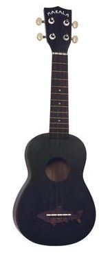 Kala MK SS/BLK – Noir, vintage finition satinée – Makala Shark Soprano Ukulélé