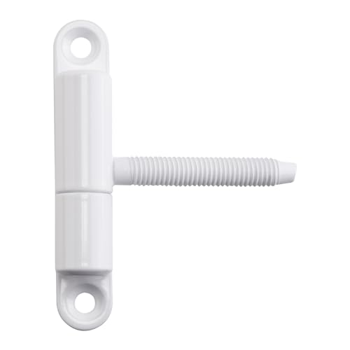 SOTECH cerniera per porta a forare 15 x 83 mm con perno M8 x 47 mm cerniera per ristrutturazione cerniera a vite per porte interne da avvitare/forare (acciaio bianco)