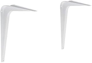 Amazon Basics AB5401 Shelf Bracket, 15.2 x 20.3 cm, 10-Pack, White