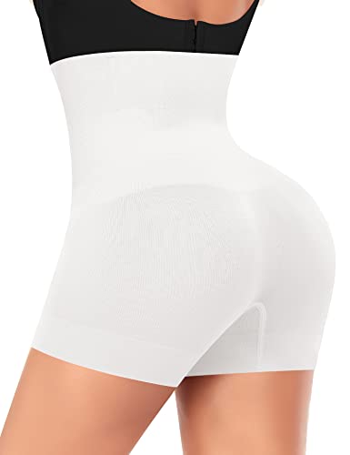 Image of Werena Seamless Shaping Boyshorts Panties for Women Slip Shorts Under Dress Shapewear Shorts