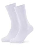 Forony White Dress Socks for Men Bamboo Rayon Anti Odor Moisture Wicking Size 8-13