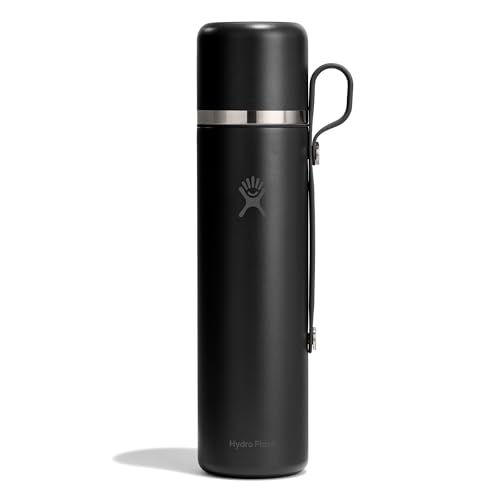 Hydro Flask – Insulated Hot Flask And Cup 1,022 ml (36 oz) – Auslaufsicher, All-in-One Design – Hält Getränke 30 Stunden Heiß & 30 Stunden Kalt – Black