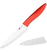 YUSOTAN Ceramic Chef Knife, 6-Inch Ceramic Kitchen Knife Chef's Knife with Sheath Cover, Sharp Sh...