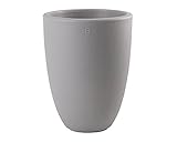 In- und Outdoor Gartenleuchte 8 seasons design  warmweiße LED Beleuchtung  Topf Shining Curvy Pot M (H 51 cm, UV-beständig, Dekorationsbeleuchtung Indoor & Outdoor)  grau