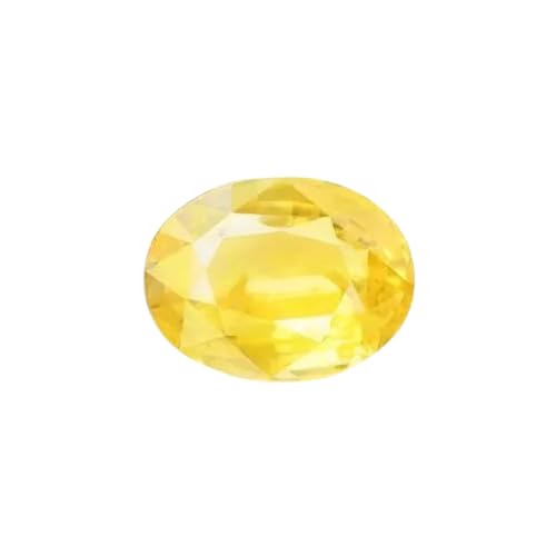 Saphir jaune Ceylan 7,51 carats, sublimez vos tenues quotidiennes avec cette gemme d'exception