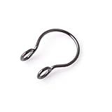 Holibanna 12piezas Anillos Doble Inoxidable Septum Sin Perforación Negro Dorado Rosa Joyería Fashionable