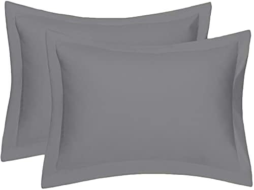 Oxford Pillow Cases 2 Pack Soft Luxury Bedroom Pillow Cover Pair (Orange)