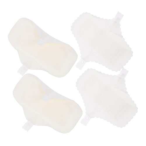 CALLARON 4piezas Compresas Menstruales De Algodón Lavables y Reutilizables Absorbentes Para Mujeres Suaves Transpirables Aptas Para Flujo Abundante y Uso Nocturno