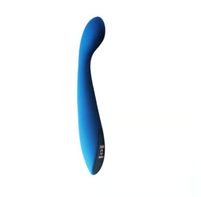 Image of ZYLLION Multimode Personal Massager with LED Display - Blue | Adjustable Vibration Modes | Quiet Operation | Body-Safe Materials