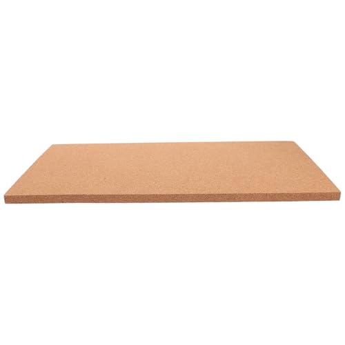 SWETRACE Tablero de Corcho para Pared 17x8 Pulgadas, Liviano y Autoadhesivo, Adecuado para Oficina y Hogar, Tablero de Anuncios Marrón sin Marco 1/2 Pulgada de Grosor