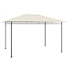Festnight Tuinpaviljoen, paviljoen, waterdicht, overkapping, terras, vouwpaviljoen, waterdicht, grillpaviljoen, festival, zonwering, partytent, 4 x 3 x 2,7 m, taupe 180 g/m²