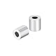 sourcing map 20Pcs M2 Aluminiumlegierung Hülse Crimp 2mm Stahldrahtseil Knopfanschlagklemmen