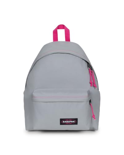 Image of Eastpak Padded Pak’r Backpack 24L (40 x 30 x 18 cm), Durable Water-Resistant School & Travel Daypack, Lightweight Classic Backpack with Padded Straps & Front Pocket - Kontrast Grey Pink
