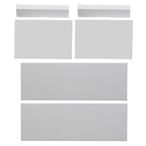 ECSiNG 2 juegos (6 piezas) de repuesto para tarjeta de memoria de puerta ranura para puerta kit de cubierta de carcasa protectora piezas de reparación 3 en 1 compatible con consola Wii, blanco