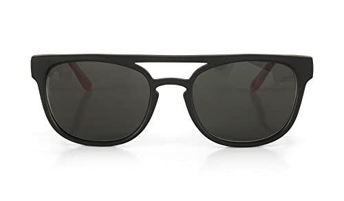 Oculos de Sol Casual Hupi Bondi Preto/Coral - Lente Preto