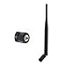 Produktbild Vecys WiFi Antenne SMA Antenne 2.4 GHz 5 dBi SMA Steckeradapter Schwarze Rundstrahlantenne Schwarz Kompatibel mit 802.11n / b/g WLAN Karte WLAN PCI Karten Drahtloser Router Bluetooth ZigBee