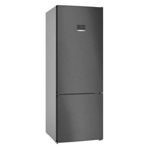 Image of Bosch Series 4 508 L Free-Standing Fridge-Freezer with Bottom Freezer, Total No Frost, Brushed Black Steel Anti-Fingerprint (KGN56CX41I)