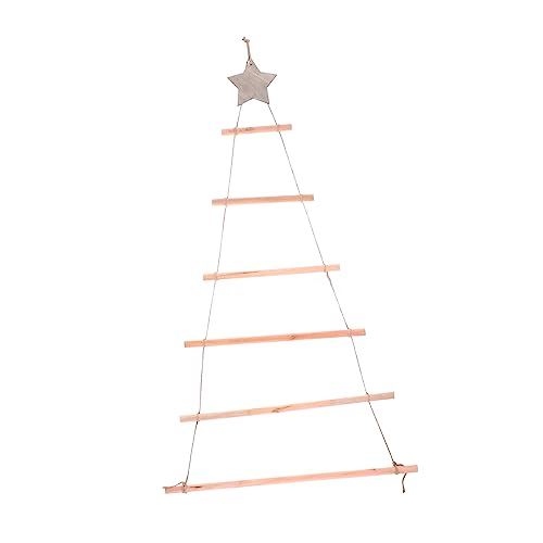 JEWEDECO Weihnachtsbaum-AST Zum Aufhängen Holzleiter Weihnachtsdeko...